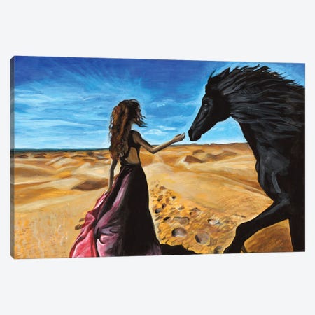 Woman In A Desert Canvas Print #MKC12} by Mila Kochneva Canvas Print