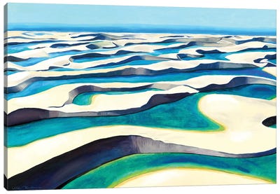 The Magical Desert II - Lencois Maranhenses Canvas Art Print - Mila Kochneva