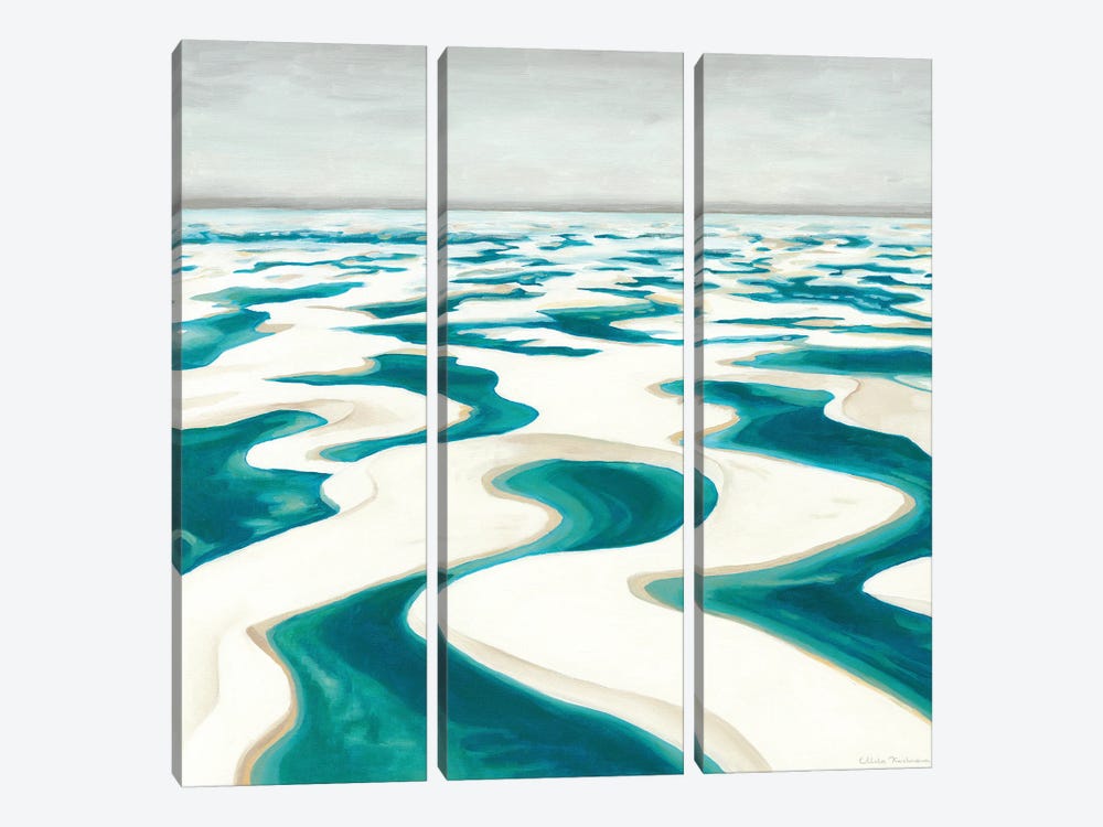 The Magical Desert I - Lencois Maranhenses by Mila Kochneva 3-piece Art Print