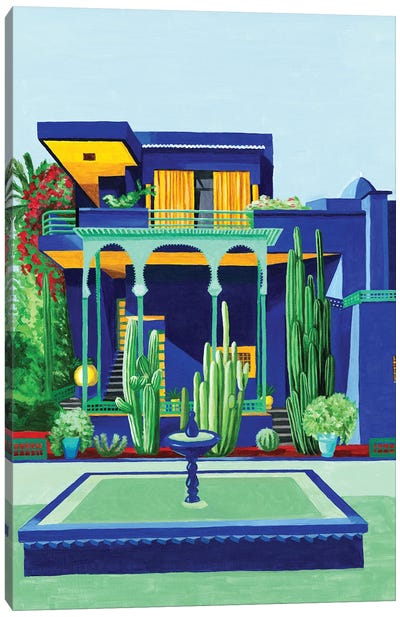 Yves Saint Laurent IV. Villa Oasis Canvas Art Print - Artistic Travels