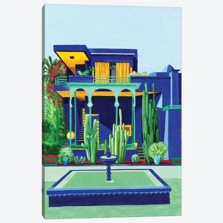 Yves Saint Laurent IV. Villa Oasis Canvas Print #MKC17} by Mila Kochneva Canvas Wall Art