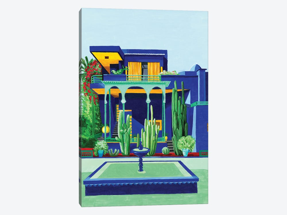 Yves Saint Laurent IV. Villa Oasis by Mila Kochneva 1-piece Canvas Artwork