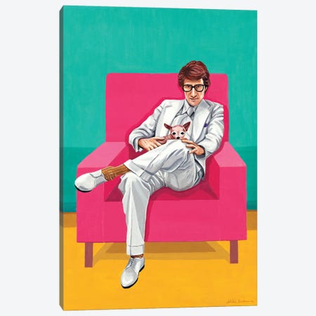 Mr. Yves Saint Laurent VI. The Man In An Armchair Canvas Print #MKC19} by Mila Kochneva Canvas Art Print