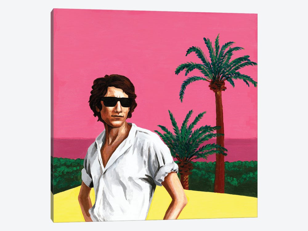 Mr. Yves Saint Laurent I. Pink Sunset by Mila Kochneva 1-piece Canvas Artwork