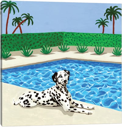 Chilling Dalmatian Canvas Art Print - The Modern Man's Best Friend