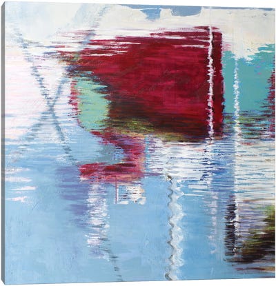 Red Sail Canvas Art Print - Reflective Moments