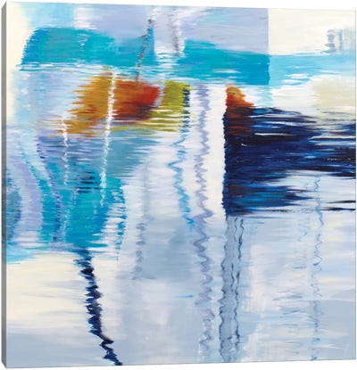 Marina Reflections IV Canvas Art Print - Water Art