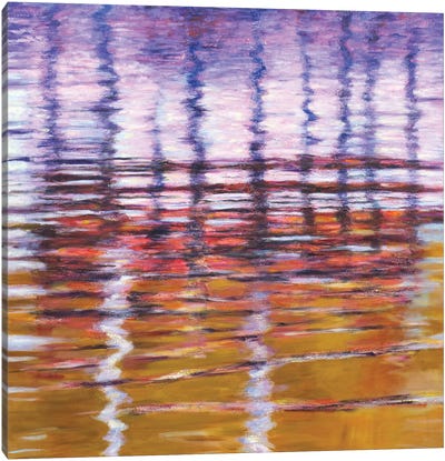 Harbor Grid Canvas Art Print - Water Art
