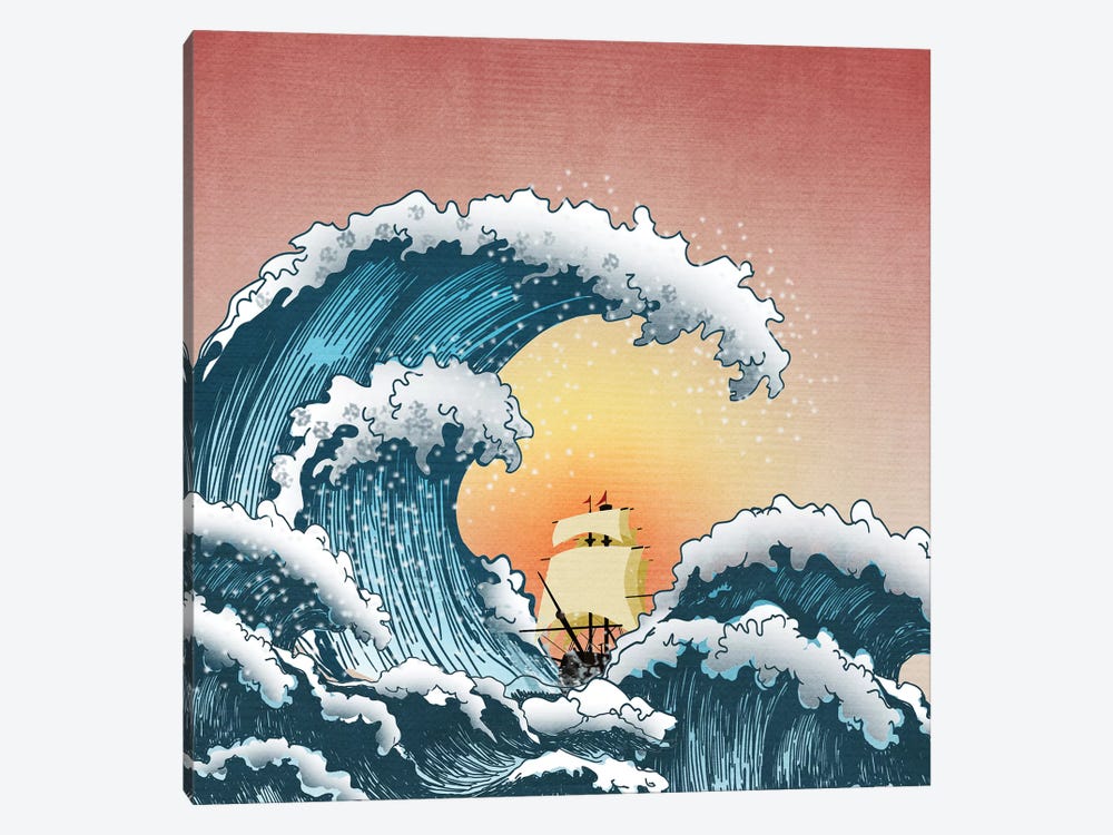 Sea Waves III by Mark Ashkenazi 1-piece Art Print