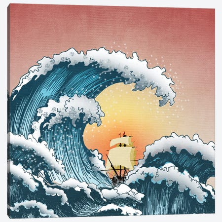 Sea Waves III Canvas Print #MKH103} by Mark Ashkenazi Canvas Wall Art