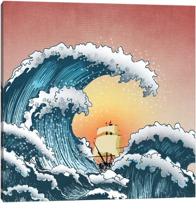 Sea Waves III Canvas Art Print - Mark Ashkenazi