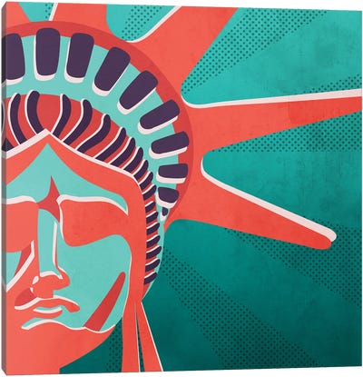 Statue Of Liberty Canvas Art Print - Mark Ashkenazi