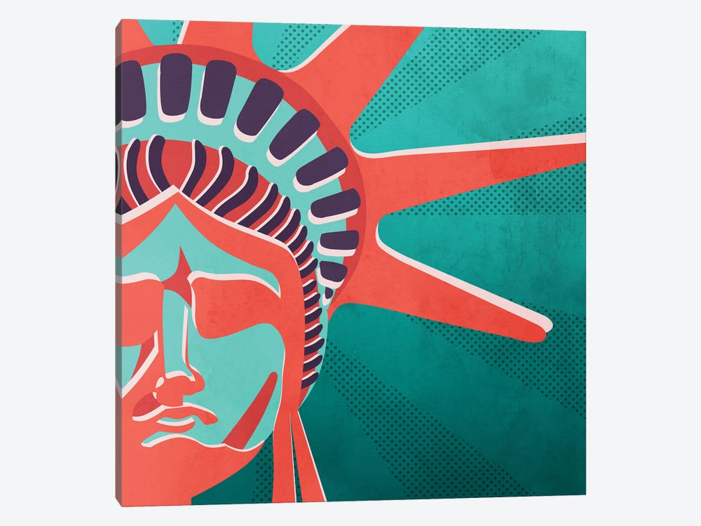 Statue Of Liberty by Mark Ashkenazi 1-piece Canvas Art Print