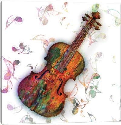 Violin Lessons I Canvas Art Print - Music Lover