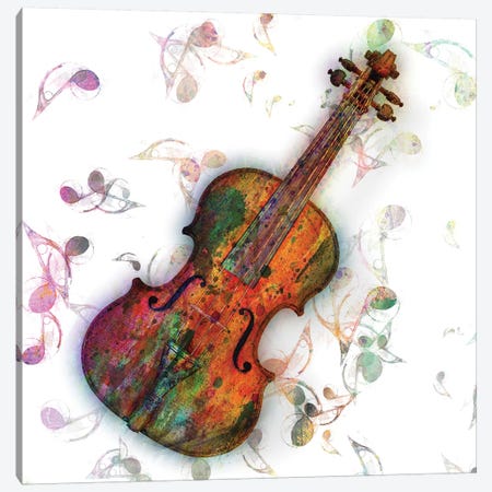 Violin Lessons I Canvas Print #MKH112} by Mark Ashkenazi Canvas Art Print