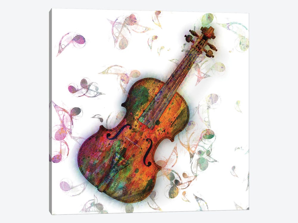 Violin Lessons I by Mark Ashkenazi 1-piece Canvas Print