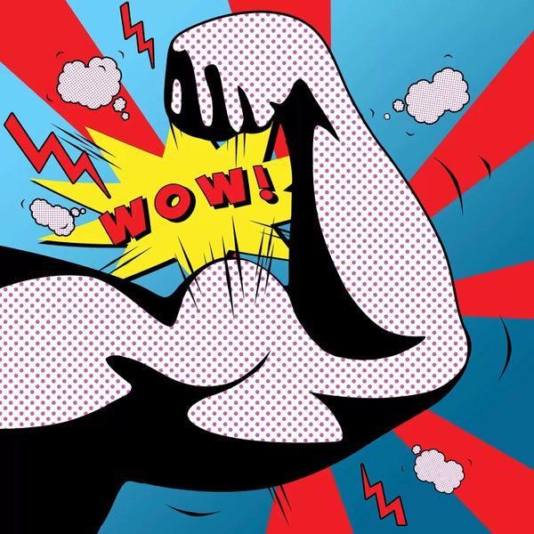 Similar To Roy Lichtenstein: Wow III by Mark Ashkenazi