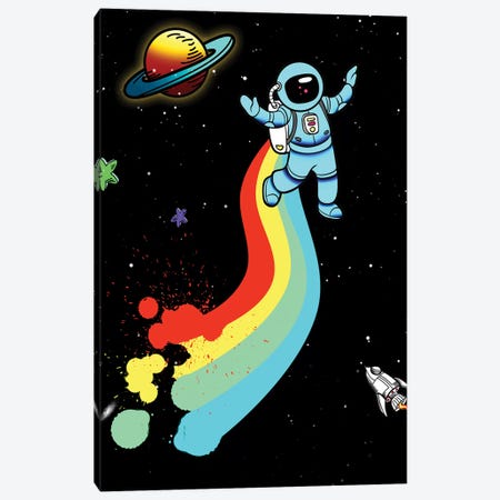 Space Rainbow Canvas Print #MKH128} by Mark Ashkenazi Canvas Art