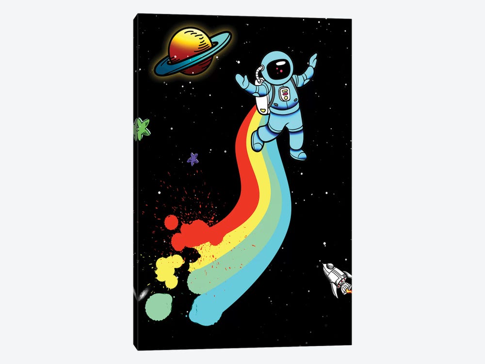 Space Rainbow 1-piece Canvas Art
