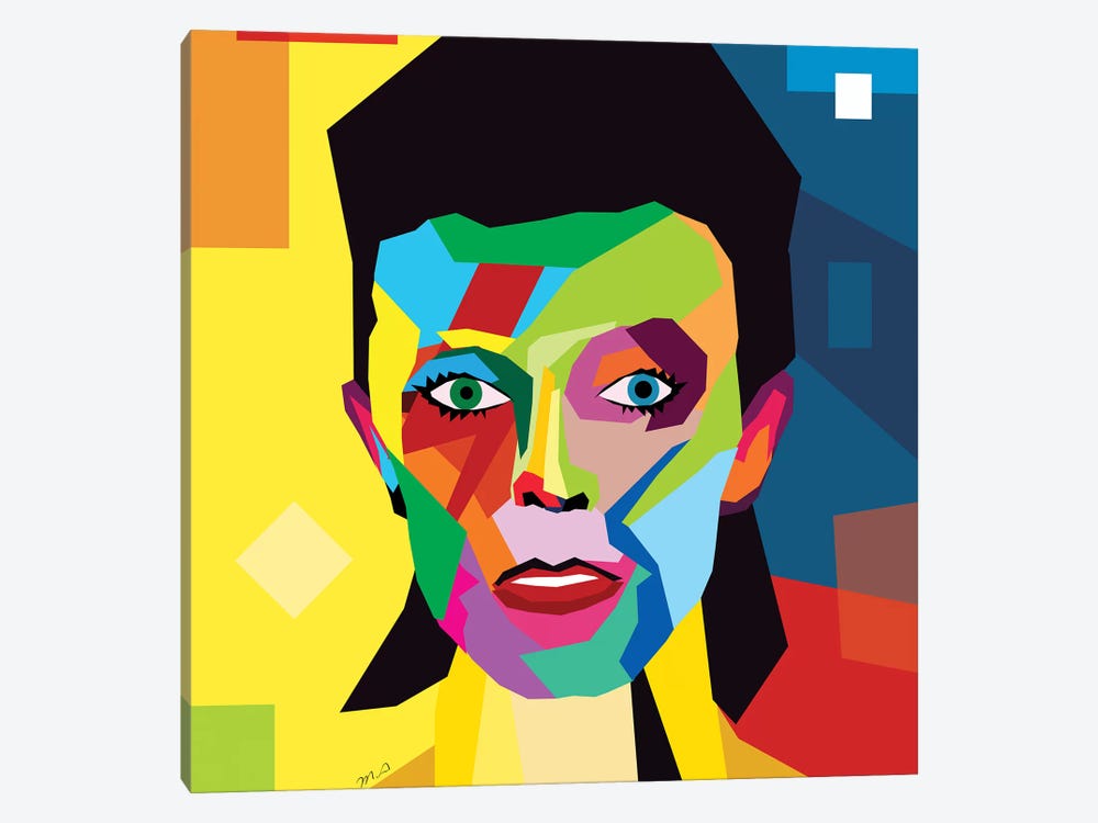 Bowie by Mark Ashkenazi 1-piece Canvas Print