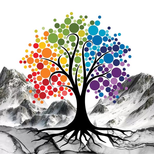 Trees In Transition: Colored Tree by Mark Ashkenazi