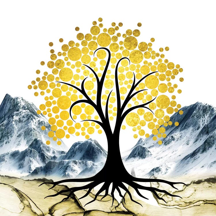 Gold Tree II by Mark Ashkenazi wall art