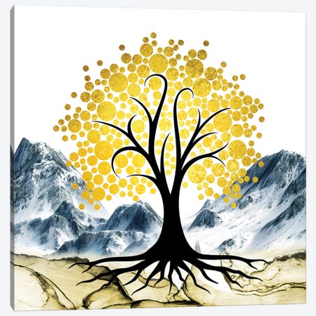 Gold Tree II Canvas Print #MKH132} by Mark Ashkenazi Art Print
