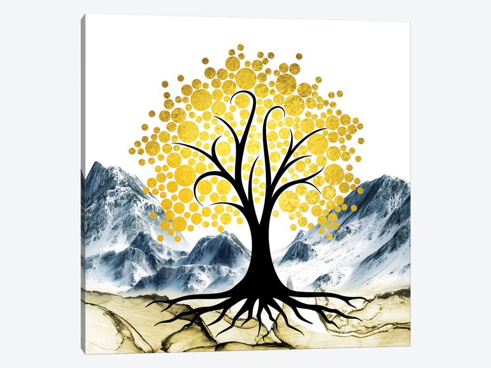 Gold Tree II by Mark Ashkenazi 1-piece Art Print