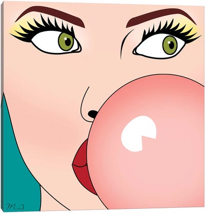 Bubblegum Canvas Art Print - Barbiecore