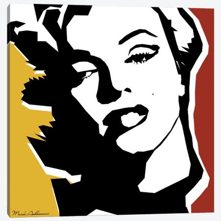 Marilyn Monroe Canvas Print #MKH154} by Mark Ashkenazi Canvas Wall Art