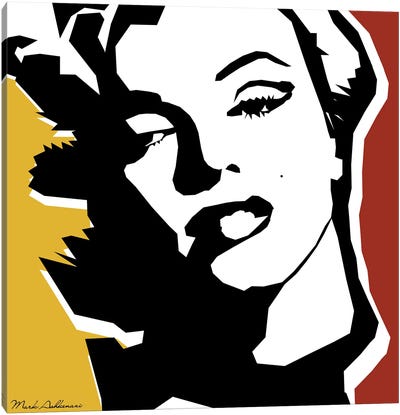Marilyn Monroe Canvas Art Print - Mark Ashkenazi