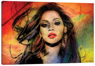 Beyonce Canvas Art Print - Mark Ashkenazi