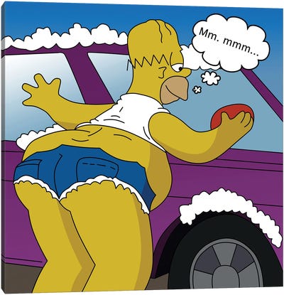 Clean WinDOH'S Canvas Art Print - The Simpsons