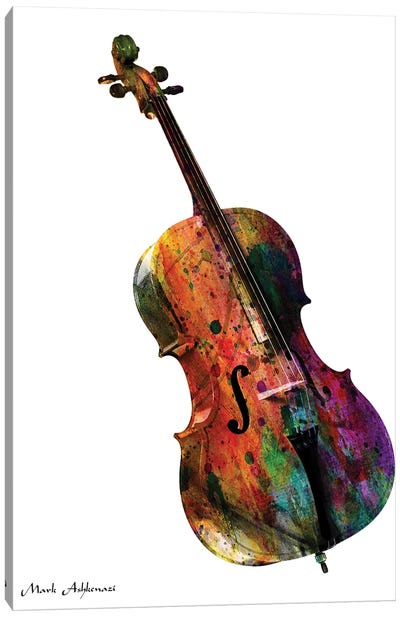 Cello Canvas Art Print - Mark Ashkenazi
