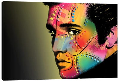 Elvis Presley Canvas Art Print - Mark Ashkenazi