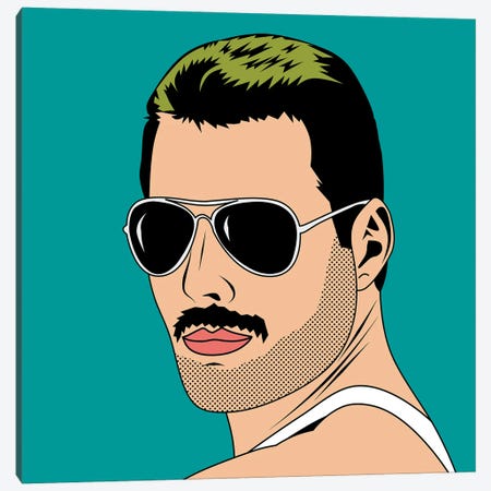 Freddie Mercury Canvas Print #MKH173} by Mark Ashkenazi Canvas Print