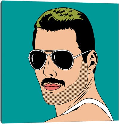Freddie Mercury Canvas Art Print - Mark Ashkenazi