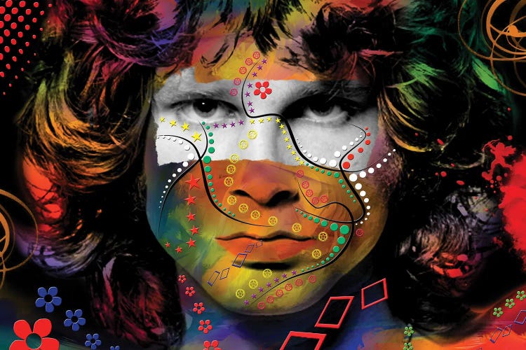 Jim Morrison by Mark Ashkenazi wall art