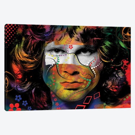 Jim Morrison Canvas Print #MKH175} by Mark Ashkenazi Canvas Artwork