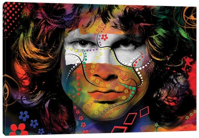 Jim Morrison Canvas Art Print - Mark Ashkenazi