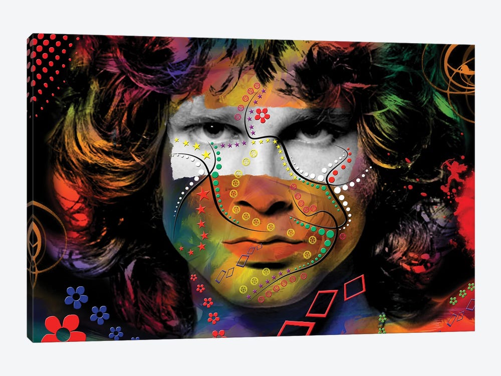 Jim Morrison by Mark Ashkenazi 1-piece Canvas Artwork