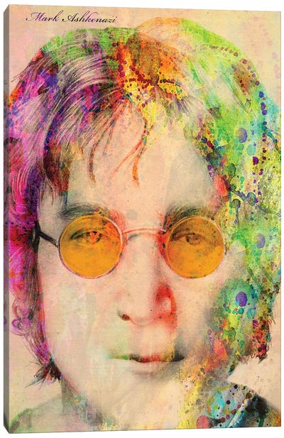 John Lennon Canvas Art Print - Mark Ashkenazi