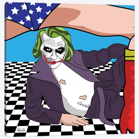 Joker Bod Canvas Print #MKH177} by Mark Ashkenazi Canvas Wall Art