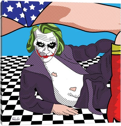 Joker Bod Canvas Art Print - Wonder Woman
