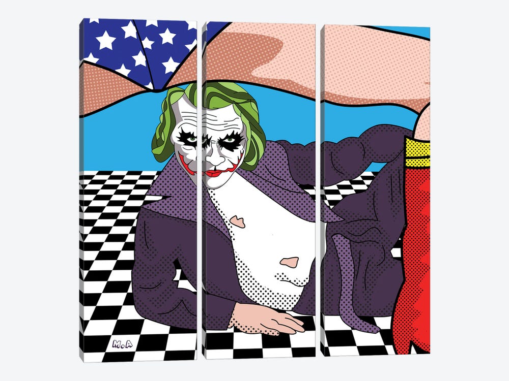 Joker Bod by Mark Ashkenazi 3-piece Canvas Art