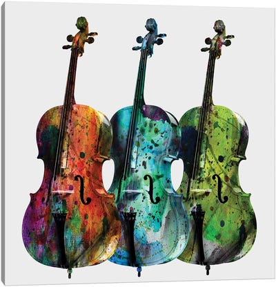 Cellos Canvas Art Print - Cello Art