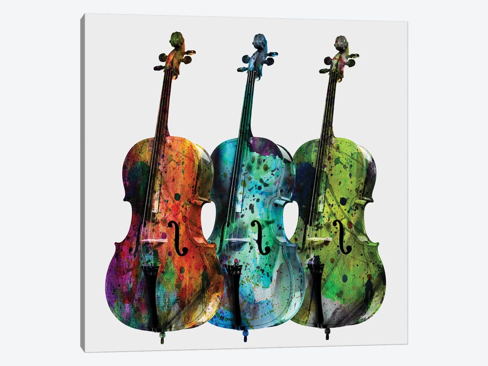 Cellos by Mark Ashkenazi 1-piece Canvas Art Print