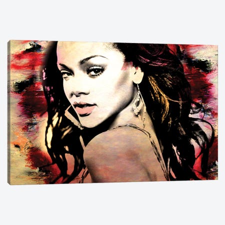 Rihanna Canvas Print #MKH180} by Mark Ashkenazi Canvas Art