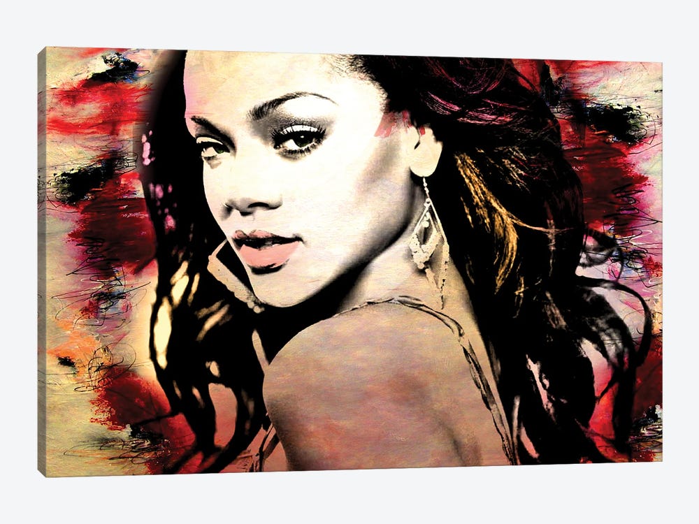 Rihanna by Mark Ashkenazi 1-piece Canvas Artwork