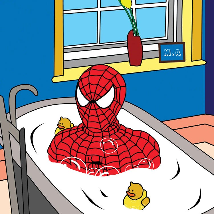 Spidey Bath Time